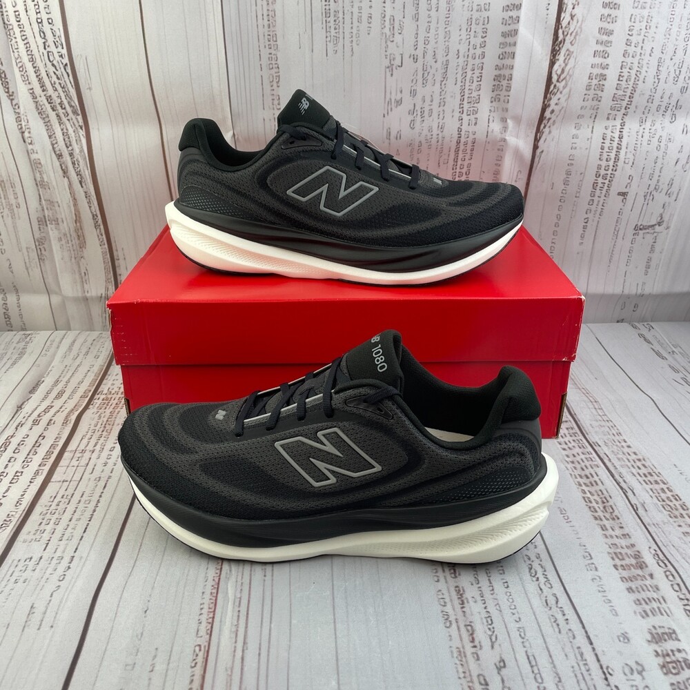 New Balance 1080v15 Men's 11 US D 45 EU Running Sneakers Black/Slate Grey